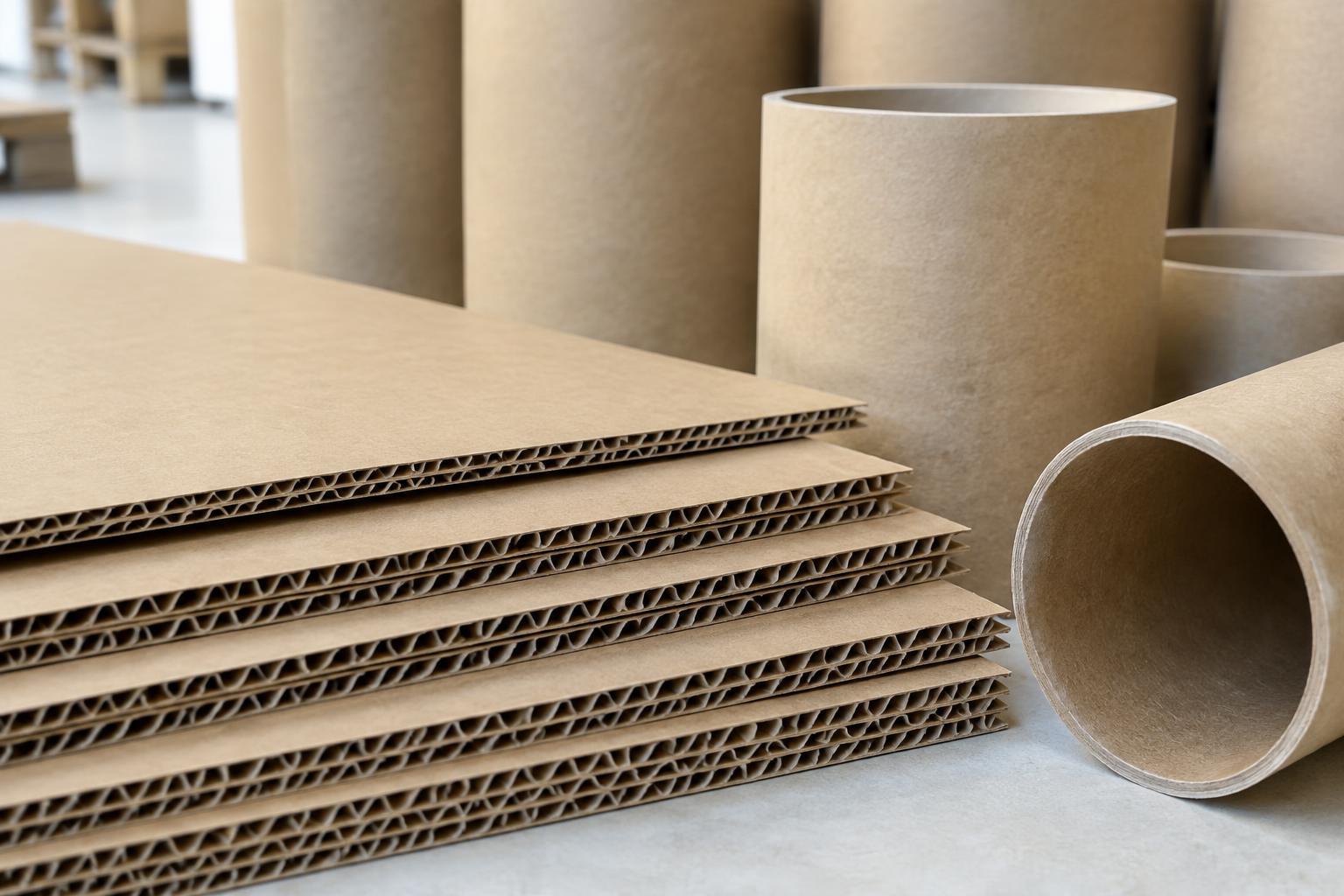 Corrugated boards and paper cores